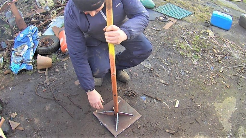 Compacting and Checking the Level of Soil